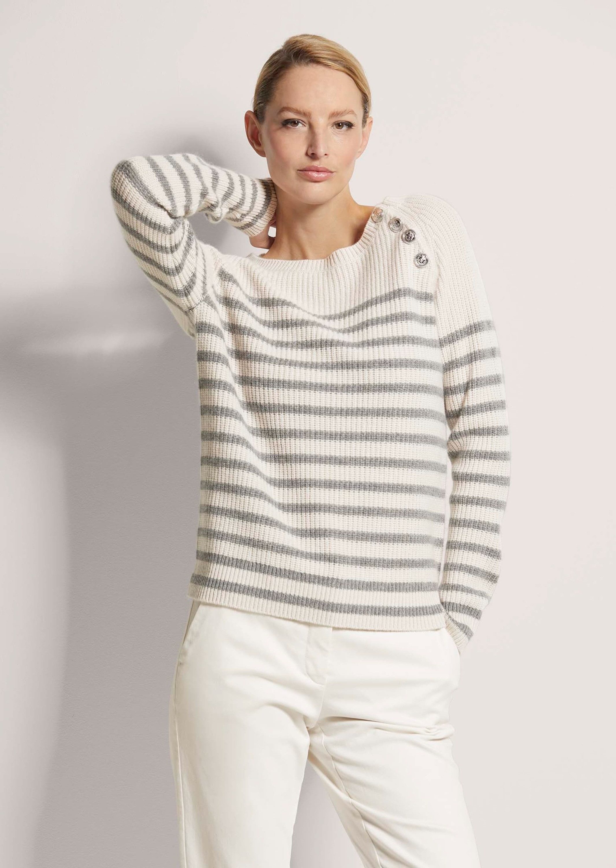 MADELEINE Вязаные свитера Rundhals-Pullover im Ringellook