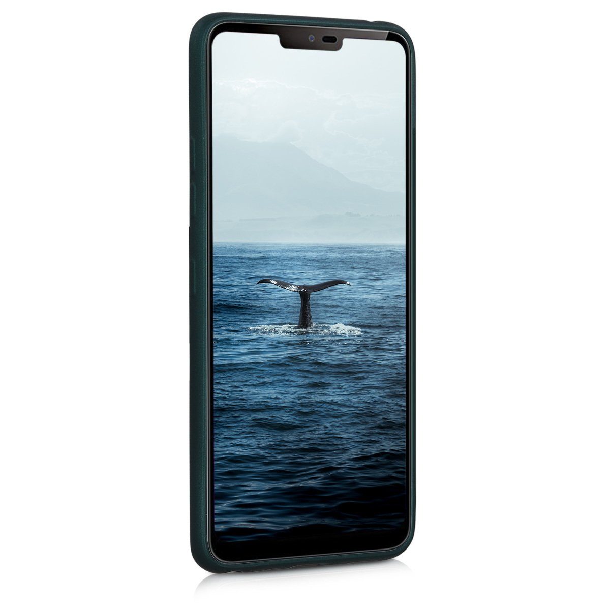 kwmobile Handyhülle Handyhülle für LG G7 ThinQ / Fit / One Hülle, Silikon Case metallisch schimmernd - Schutzhülle Cover
