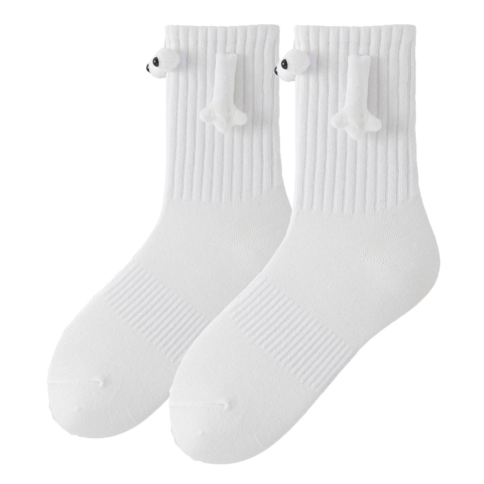 Halten Socken Paar) Süße Socken 1 Weiss Hände Liebhaber Strümpfe Socken Die magnetische (1-Paar, Rutaqian