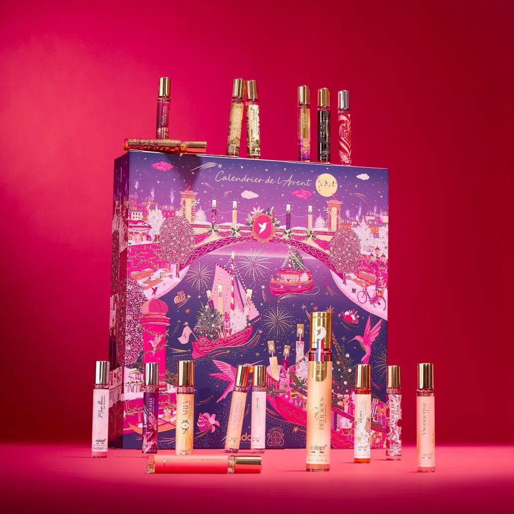 adopt Adventskalender 24x Eau de Parfum 2026, für Frauen, Made in France (Set), 24 Eau de Parfums, 23 × 10 ml + 1 × 30 ml