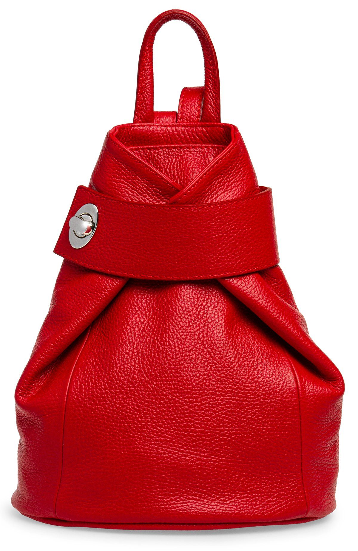 Caspar Cityrucksack Mittelgroßer Damen Rucksack aus Leder - CLASSIC LINE - Modell No.789