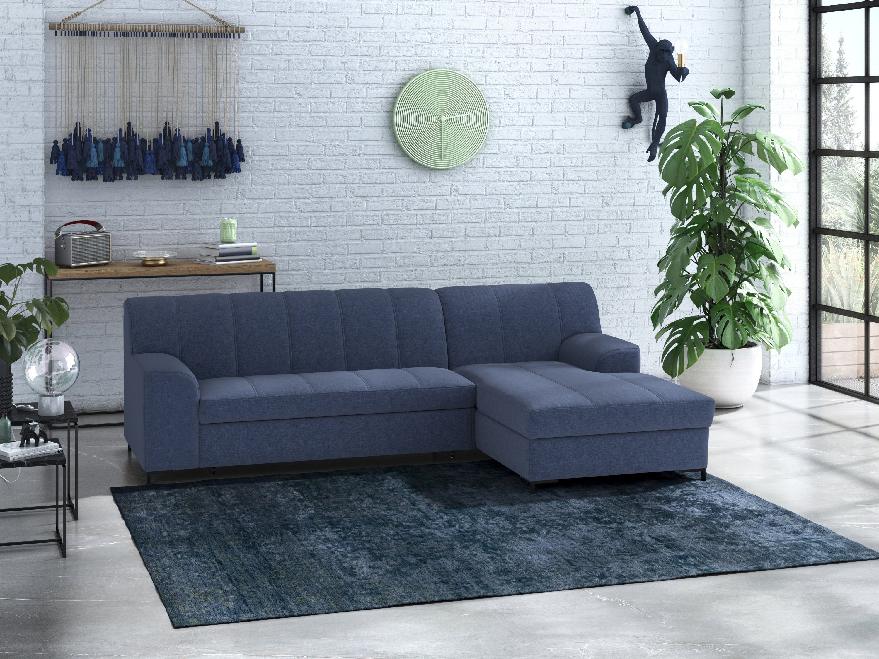 INOSIGN Ecksofa Balme L-Form, Inkl. Zierkissen, günstig online kaufen