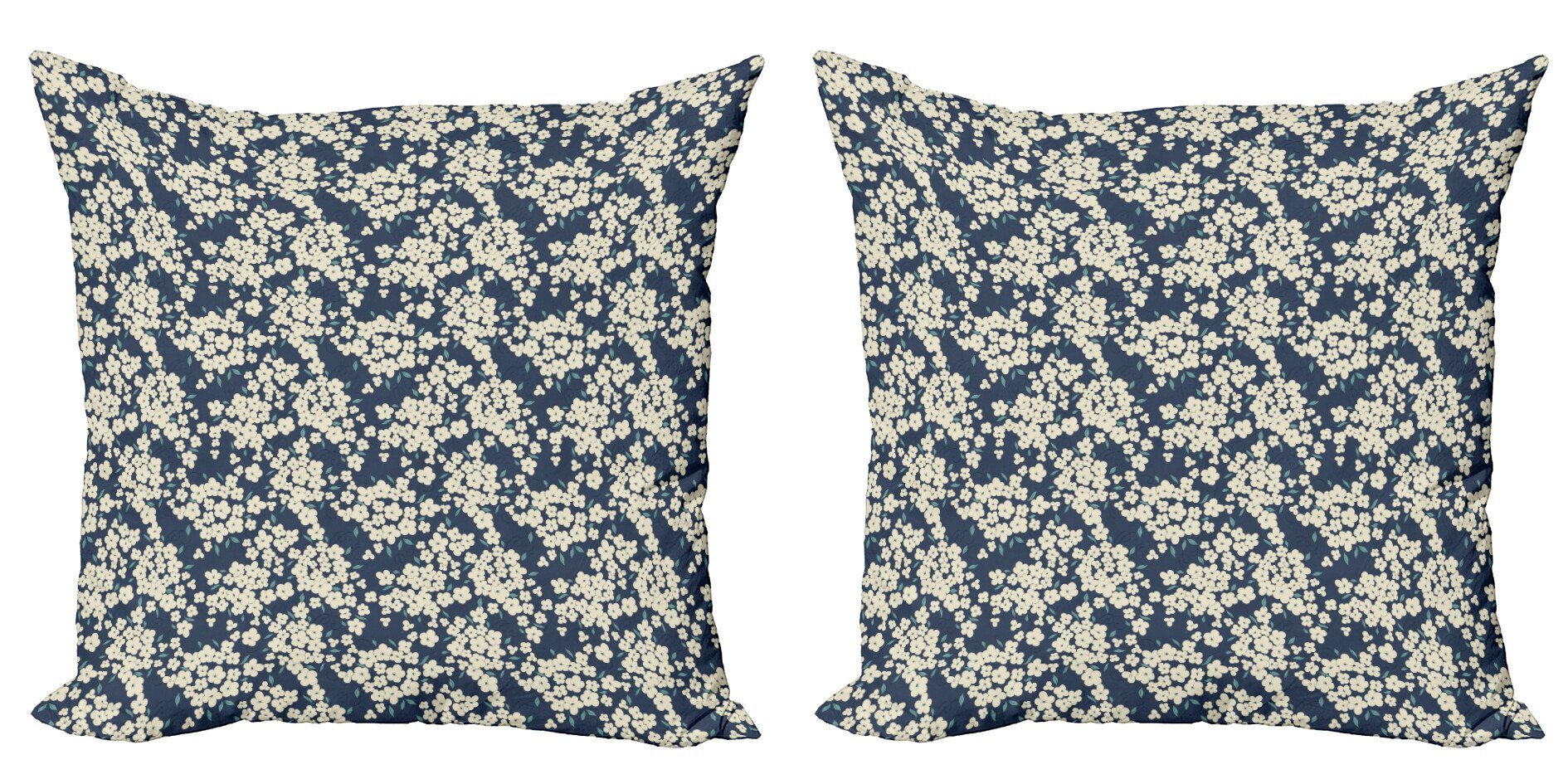Abakuhaus Kissenbezüge Modern Accent Doppelseitiger Digitaldruck, (2 Stück), Blumen Vibrant Kleine Blüten