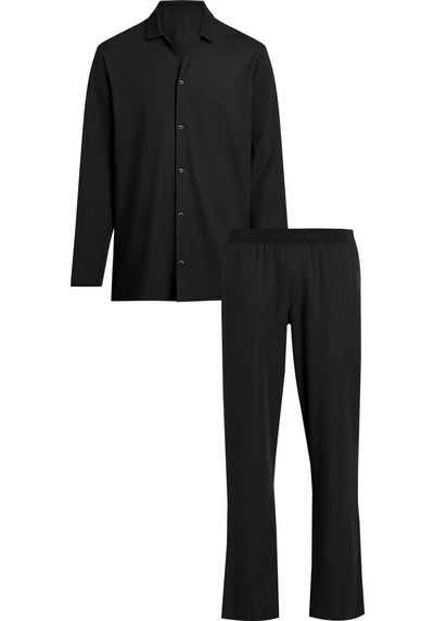 Calvin Klein Underwear Schlafanzug L/S PANT SET (2 tlg) mit Knopfleiste