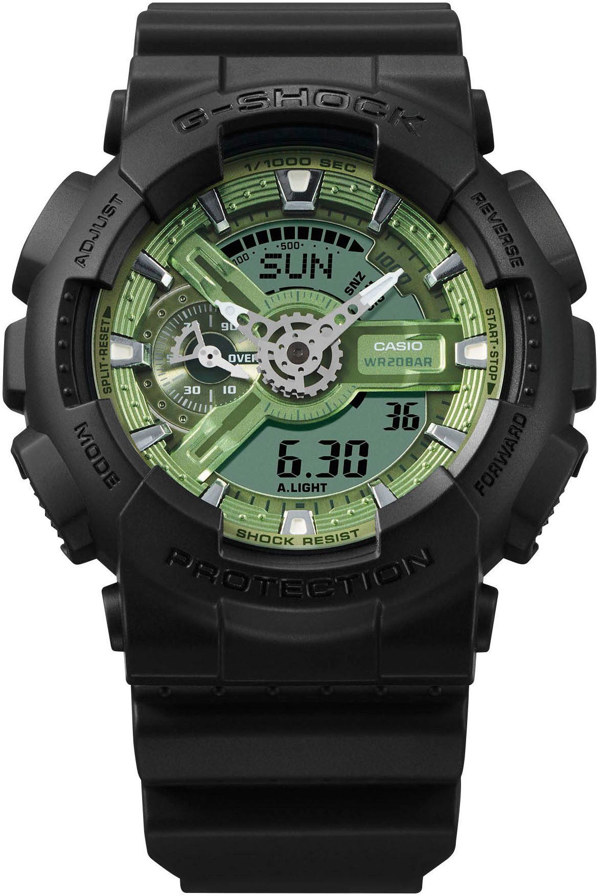 CASIO G-SHOCK Chronograph, Quarzuhr, Armbanduhr, Herrenuhr, digital, bis 20 bar wasserdicht