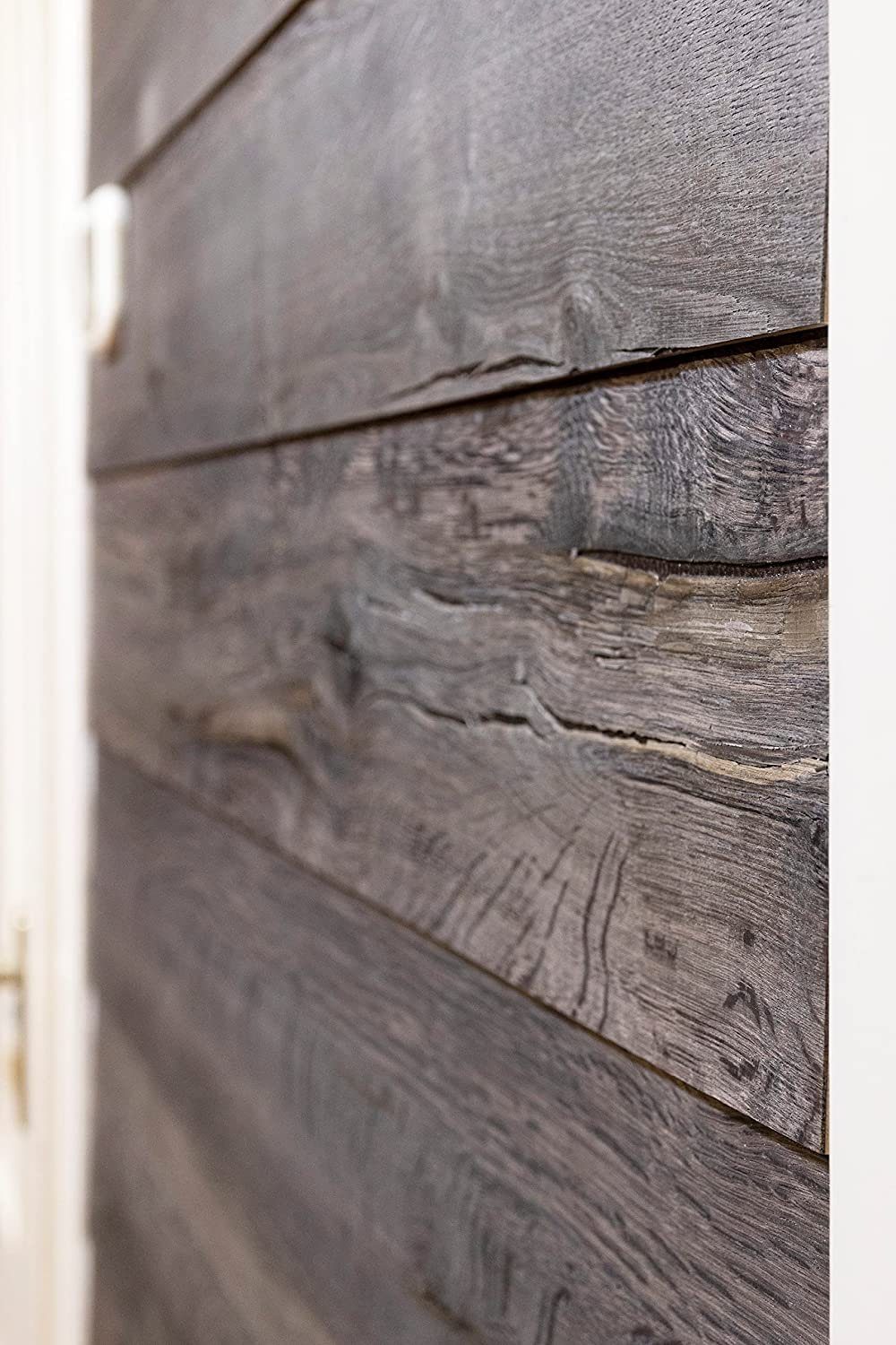 Vereg Wanddekoobjekt Aged Wood Walls, Wandverkleidung selbstklebende 3-D-Holzwand, Innenbereich – Bild 3 von 5