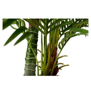 Kunstpalme Palme KP103 mit 3 Stämmen Palme 180cm Hoch, Arnusa, Höhe 180 cm, künstliche Pflanze groß fertig im Topf