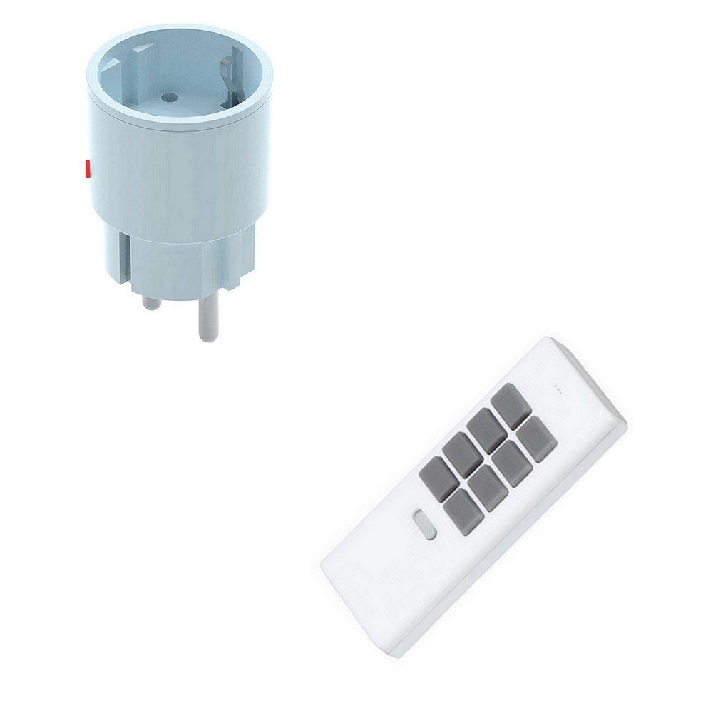 DIW-Funk Funk-Empfangsmodul Funk-Set PS-592 mit Funk-Stecker DIR-2300 und Funk-Handsender DHS-12, für Innenbereich, 2-tlg., Funkverbindung, Standby unter 0,5W