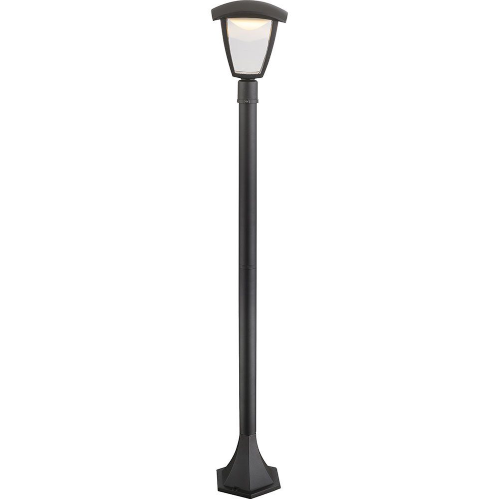 GLOBO LIGHTING LED Außen-Stehlampe, LED-Leuchtmittel fest verbaut, Warmweiß, Außenleuchte Stehlampe Standleuchte Garten Aluminium