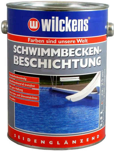 Wilckens Farben Lack, Schwimmbecken-Beschichtung 2,5l poolblau