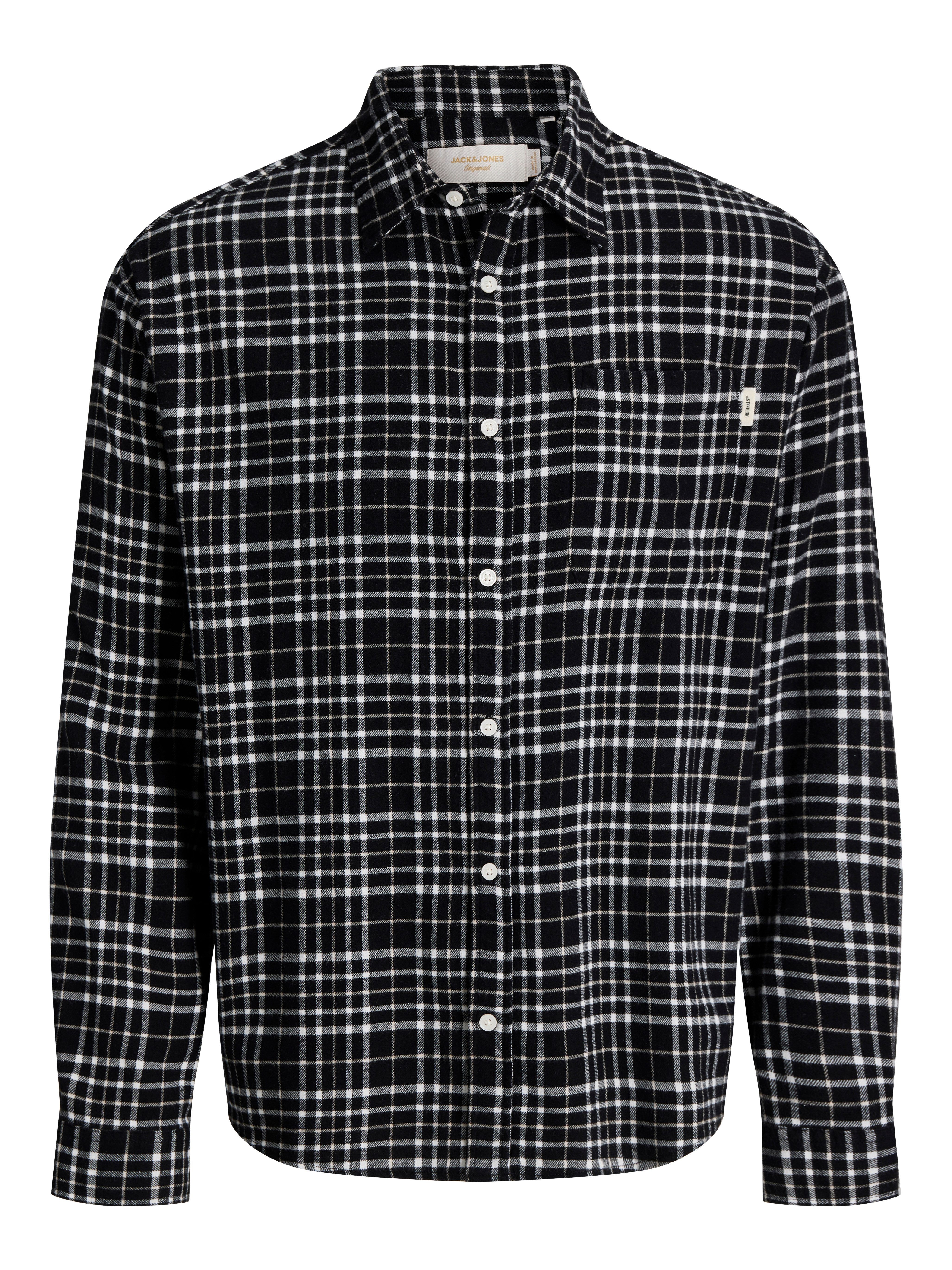 Jack & Jones PlusSize Langarmhemd JORFREDERIKSBERG FLANNEL SHIRT L/S PLS Baumwolle, regular fit