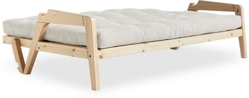 Karup Design Schlafsofa, Mit Holzstruktur, inkl. Futonmatratze, Liegefläche 130x190 cm