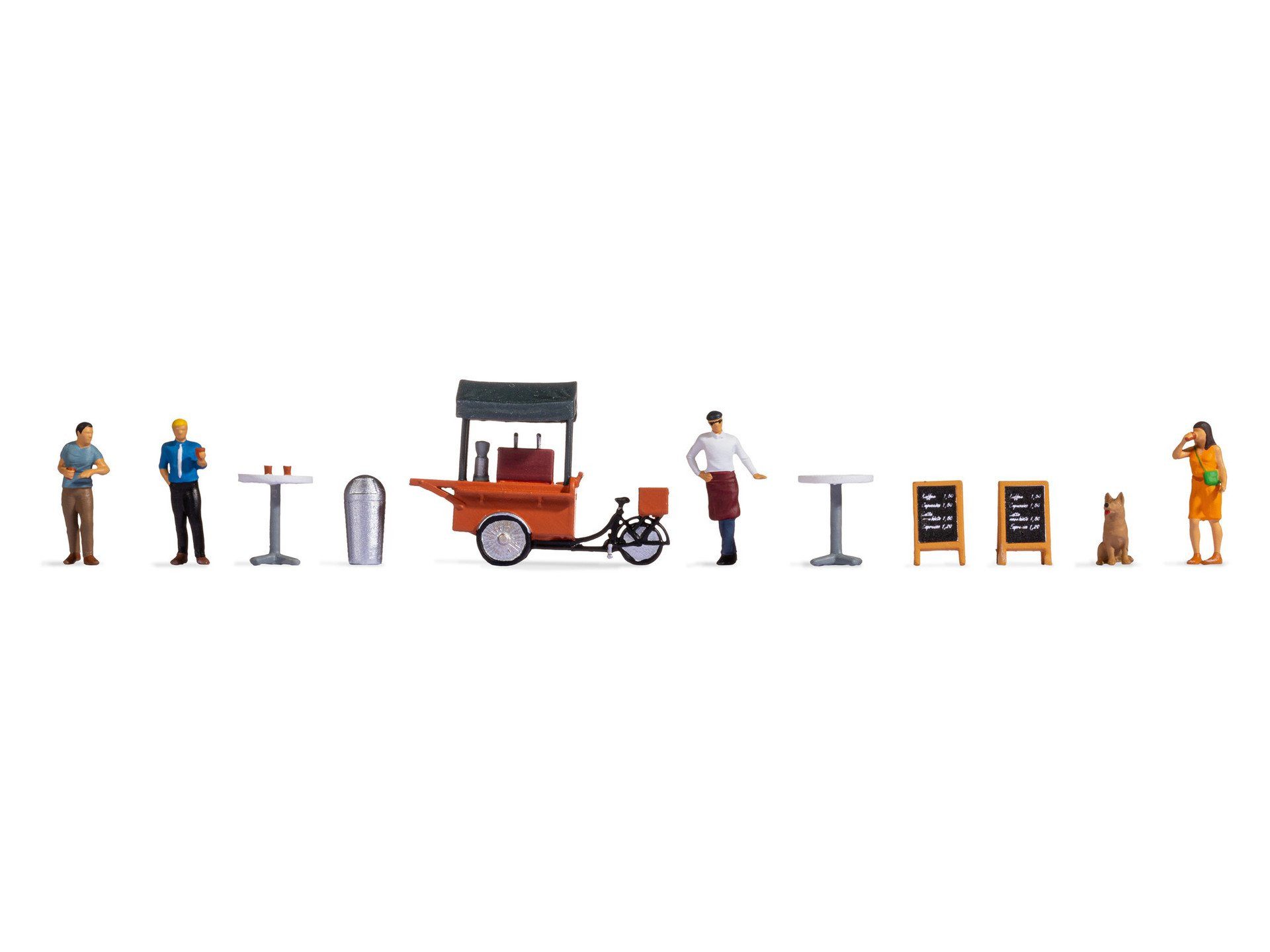 NOCH Dekofigur Figuren-Themenwelt „Kaffeestand“, vollständiges H0