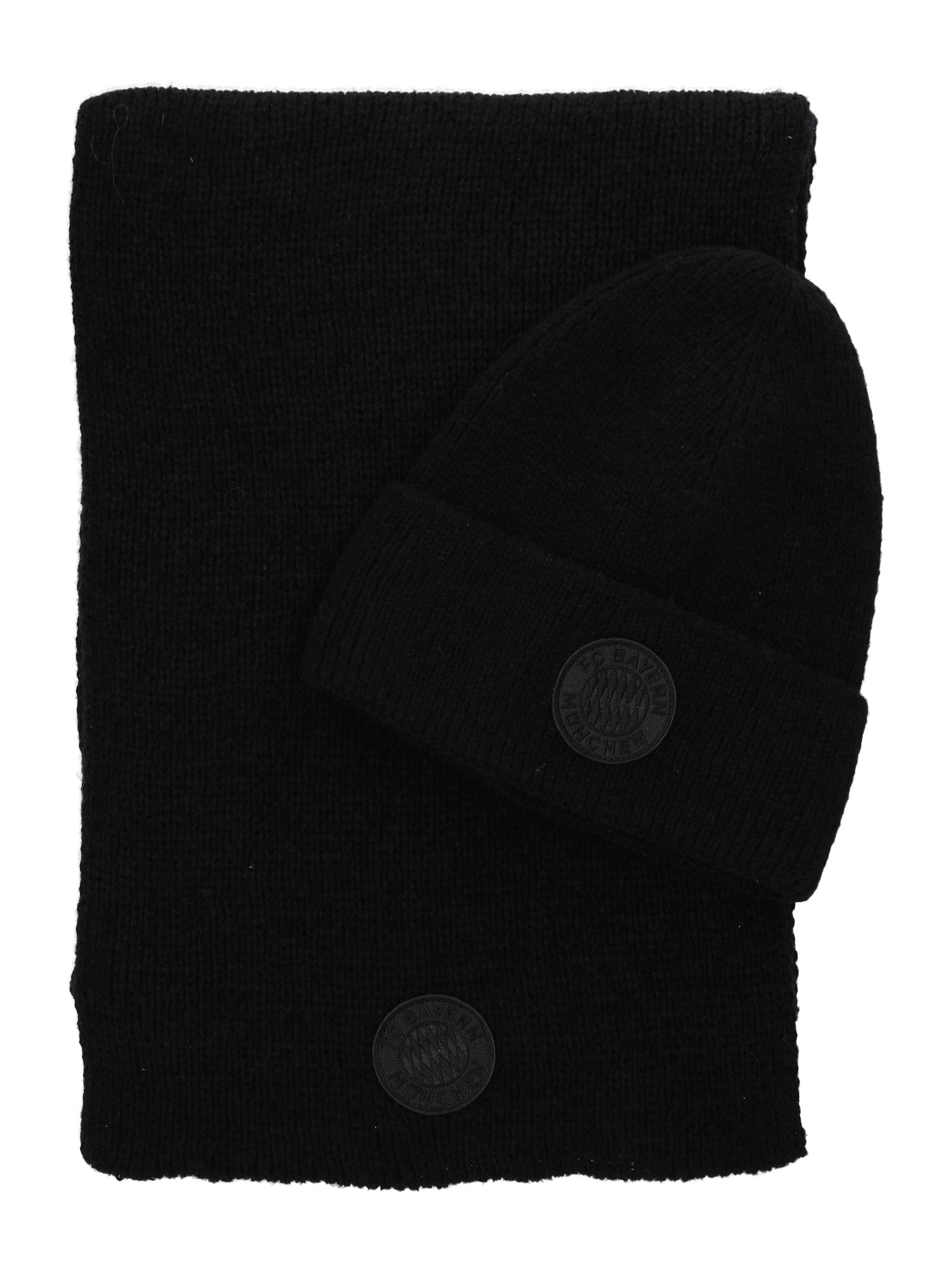 FC Bayern München Wendemütze FC Bayern München I Set Mütze Statement & Schal I Unisex I Schwarz