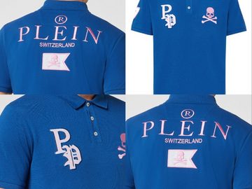 PHILIPP PLEIN Poloshirt PHILIPP PLEIN Polo Shirt Polohemd Multi Skull Logo Hemd Polohemd T-shi