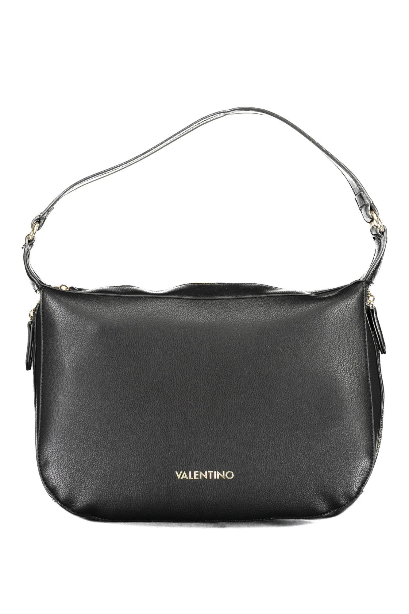 Valentino Businesstasche, Elegante schwarze Schultertaschen für Damen mit praktischen Taschen