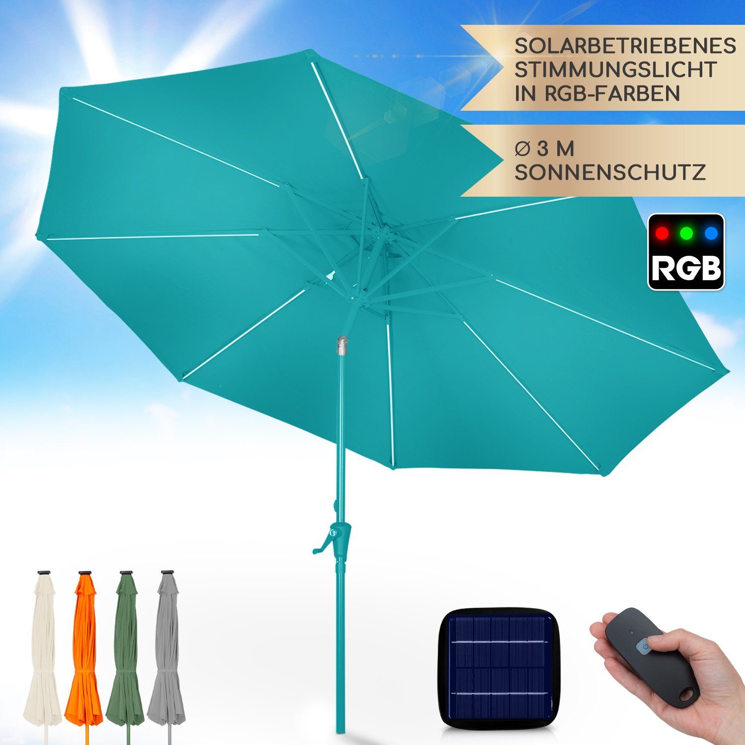 blumfeldt Sonnenschirm Blumfeldt Calais Sonnenschirm LED günstig online kaufen