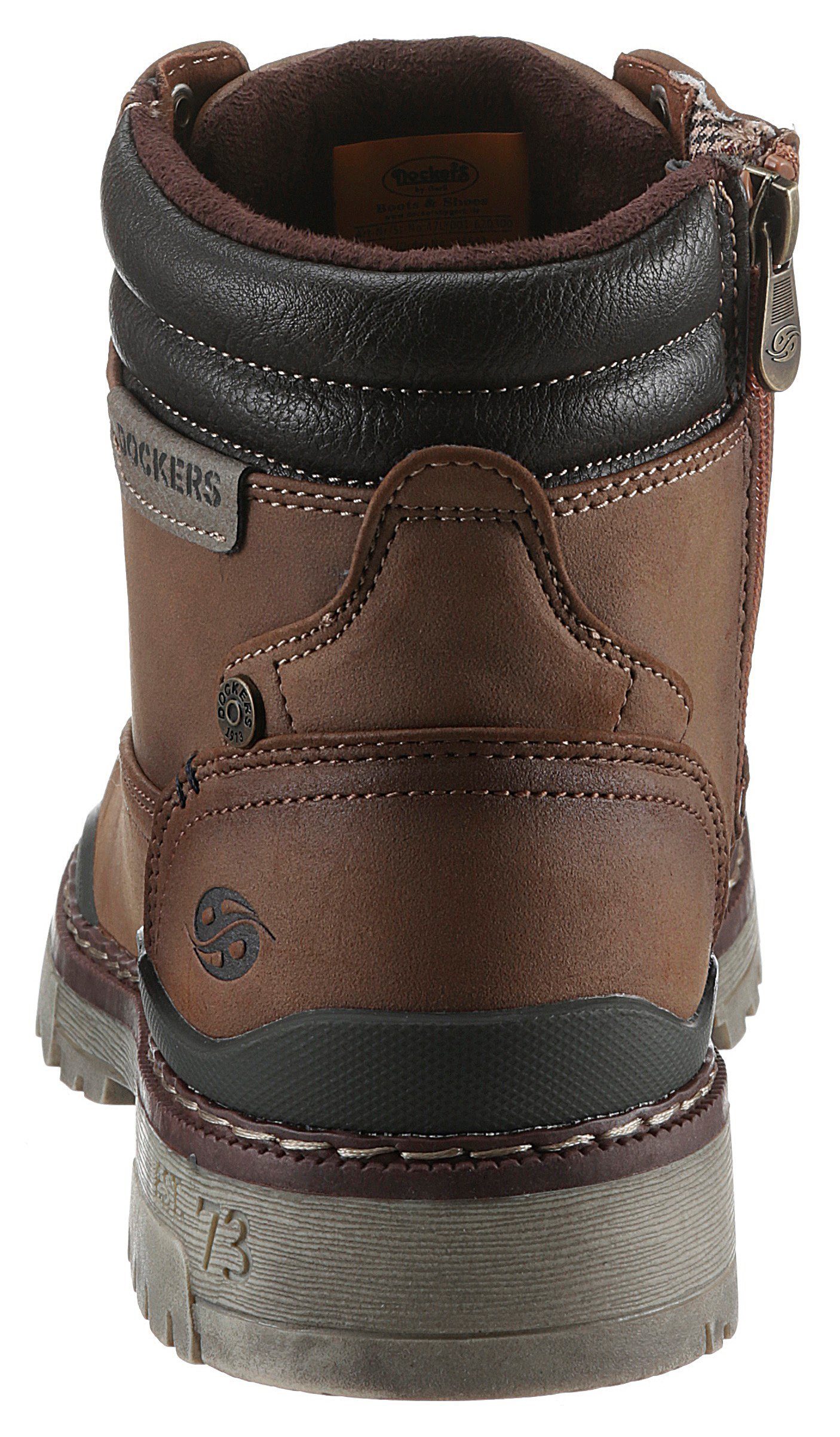 Reißverschluss Gerli by Dockers braun Winterboots mit