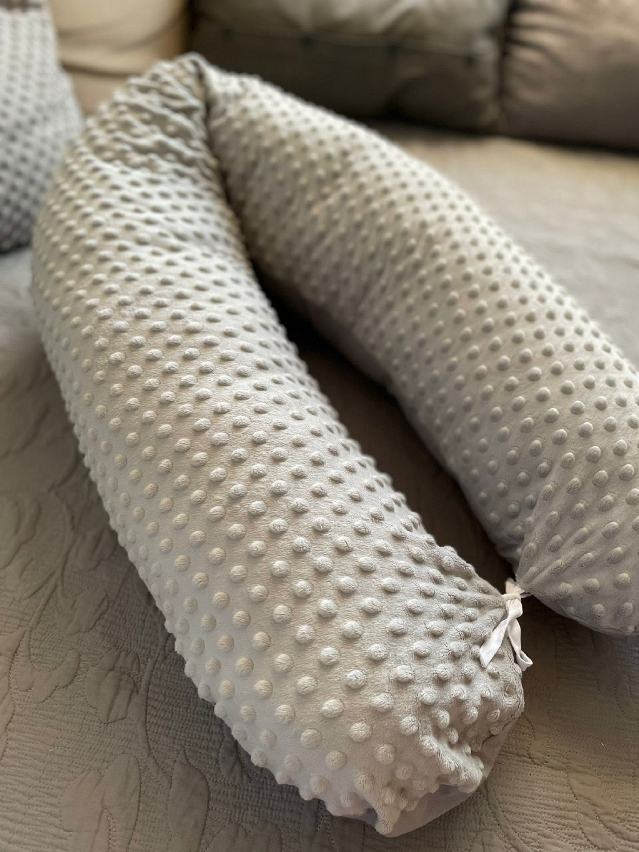 Loolay Stillkissen MINKY/ Baumwolle Seitenschläferkissen GRAU Kissen ink. B günstig online kaufen