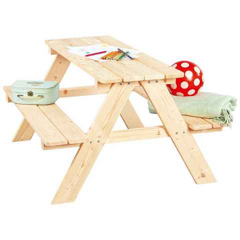 Pinolino® Garten-Kindersitzgruppe Nicki, Picknicktisch, BxHxT: 90x79x50 cm