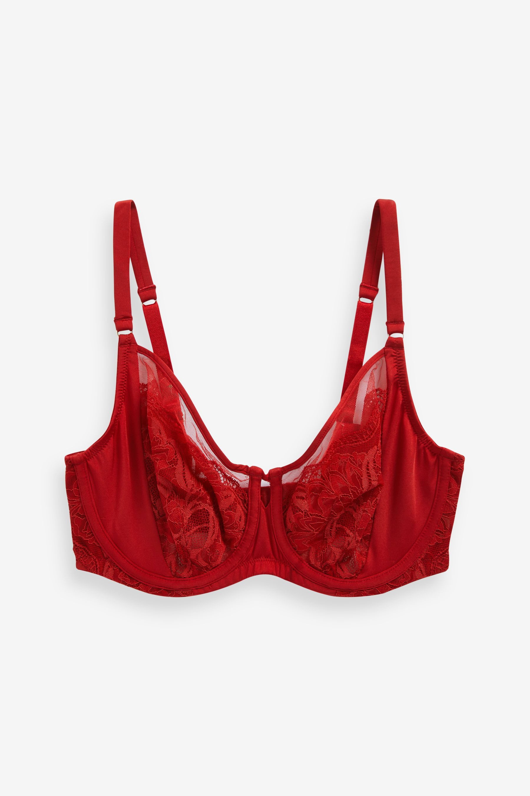 Bügel-BH Unwattierter DD+ Balconette-BH Spitze ohne Bügel