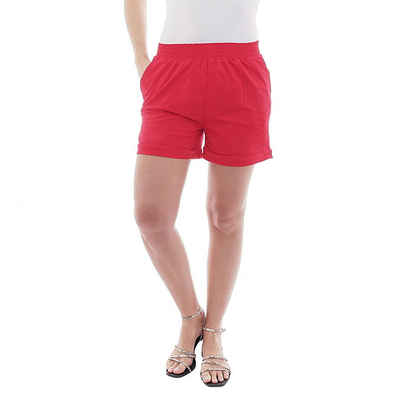 YESET Shorts »Damen Jogging Shorts Sweatshorts kurz 1/2 Baumwolle Taschen« elastischer Bund