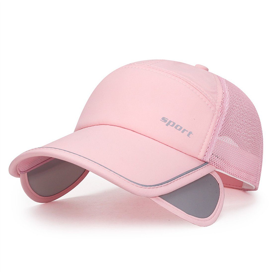 DÖRÖY Baseball Cap Sonnenschutz-Baseballmützen für Männer und Frauen, Sonnenfangmützen Rosa