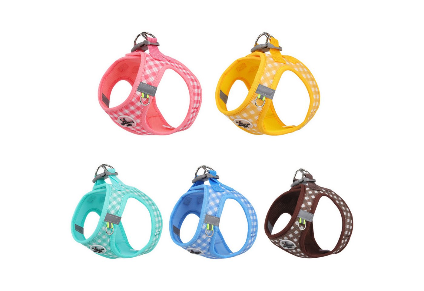 Thumbnail - BYSURE Hunde-Geschirr, Leinwand, Hundegeschirr, reflektierend, weiches Air-Mesh