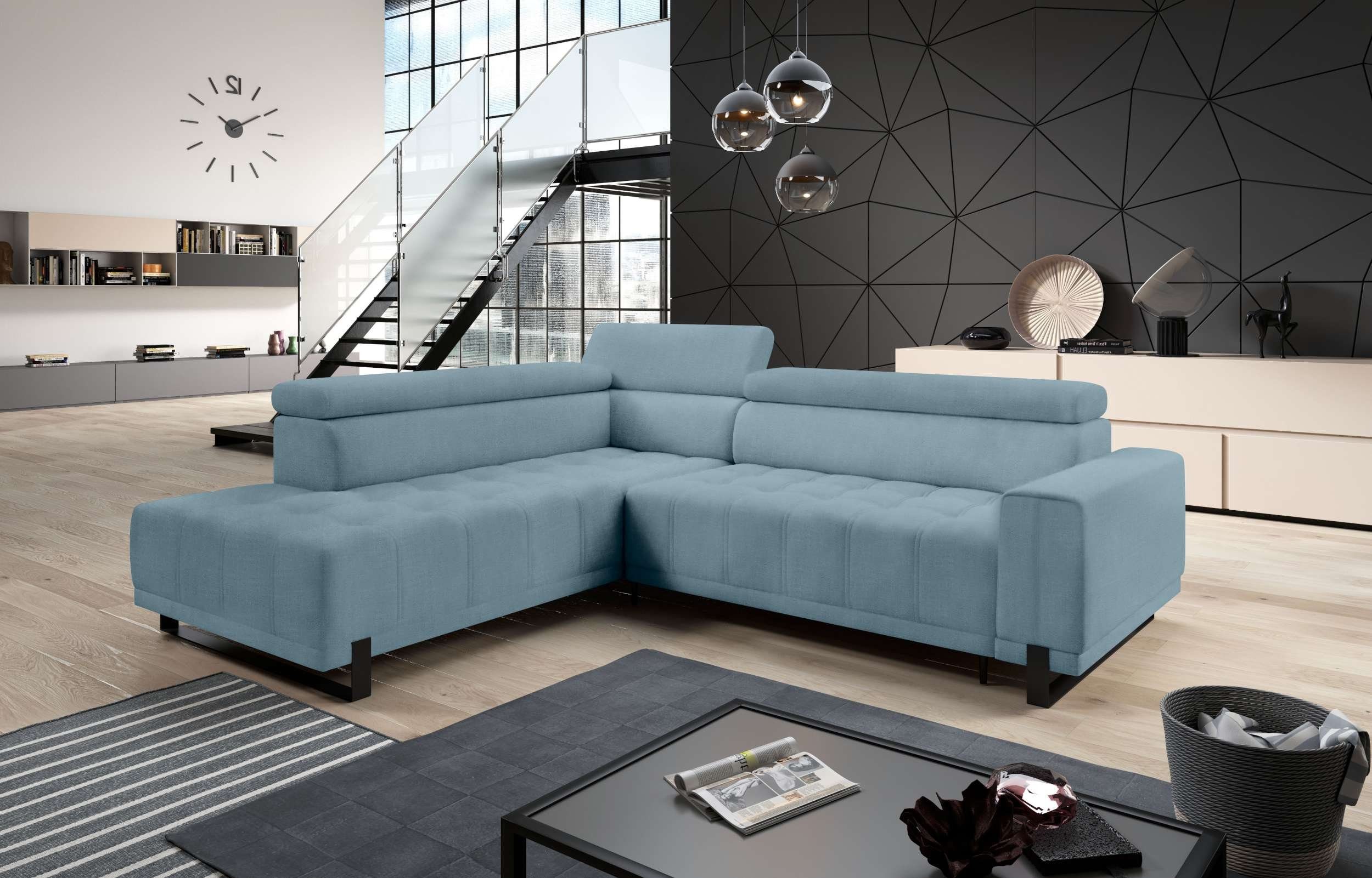 Stylefy Ecksofa Stylefy und L-Form, links oder inklusive Alfred rechts mane Sitztiefenverstellung Eckcouch, Ecksofa, Kopfteilverstellung elektrischer bestellbar