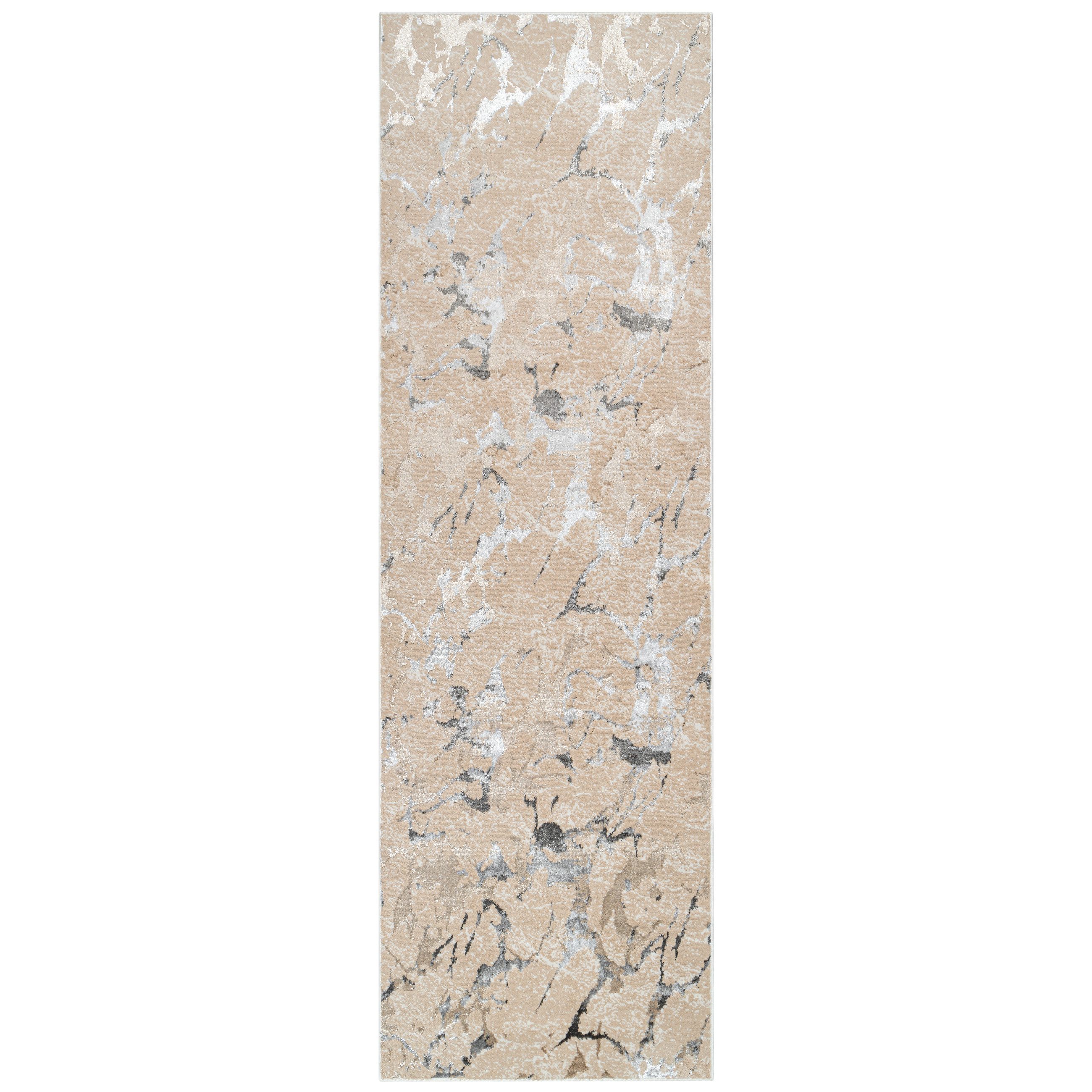 Tapiso Läufer CRYSTAL, rechteckig, Höhe: 8 mm, Langer Korridor-Läufer Schimmereffekt, pflegeleicht, Flur Schlafzimmer
