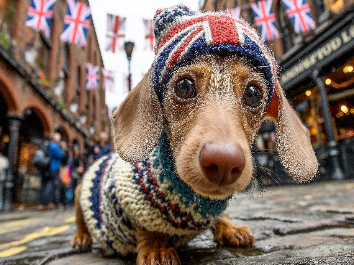 CALVENDO Puzzle CALVENDO Puzzle Süßer Dackel in London - witziges Hundepuzz günstig online kaufen