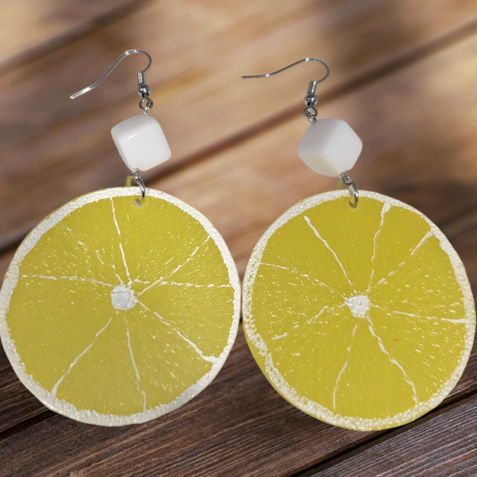 Eyecatcher Paar Ohrhaken Zitronen oder Limetten Ohrringe mit Zuckerwürfel l günstig online kaufen