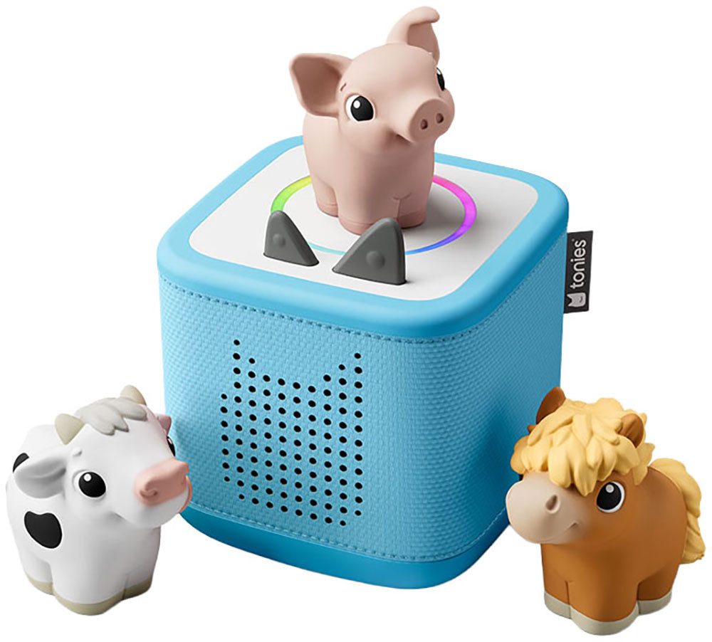 tonies Toniebox 2 Starter Set My First Tonies Bauernhof Lautsprecher (Bluetooth, WLAN, 42 W)