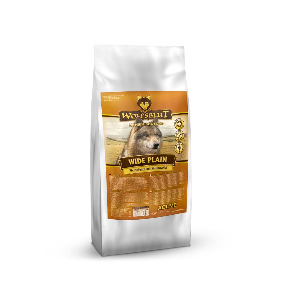 Wolfsblut Wide Plain Active - hypoallergenes Trockenutter für aktive Hunde, Trockenfutter für: Hunde