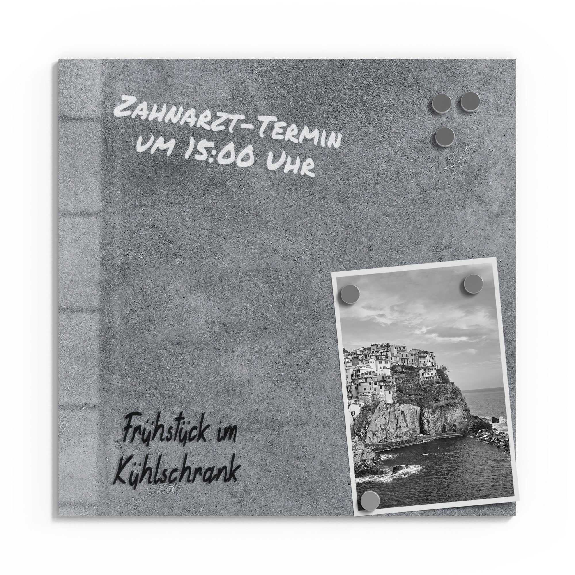 DEQORI Magnettafel 'Betonstruktur im Detail', Whiteboard Pinnwand beschreib günstig online kaufen