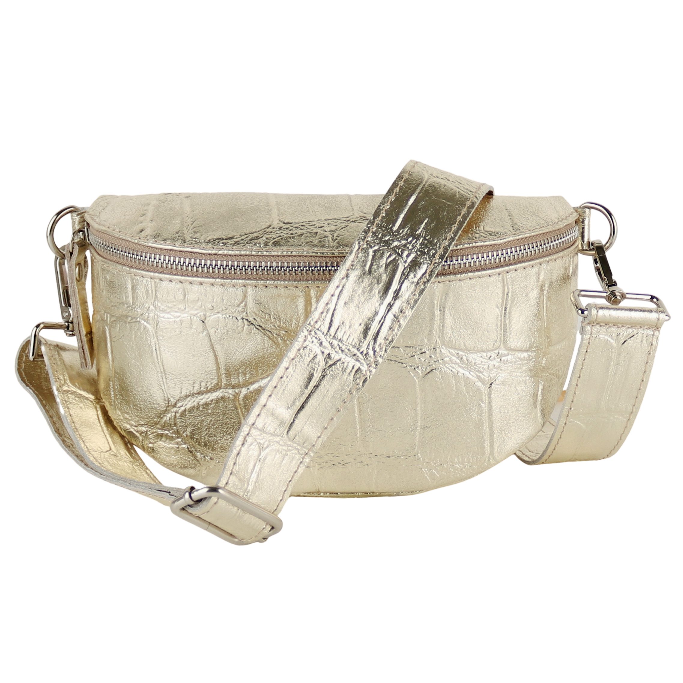 MIRROSI Bauchtasche UNISEX, Echtleder, Leder, Made in Italy, Umhängetasche, günstig online kaufen