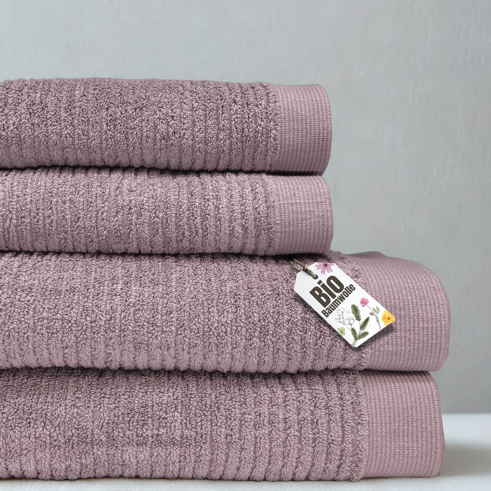 blanketino Handtuch Set Natürliche Bio-Baumwolle - CoreSoft® extra weich und voluminös, (Set), 550 g/m² Premium Qualität