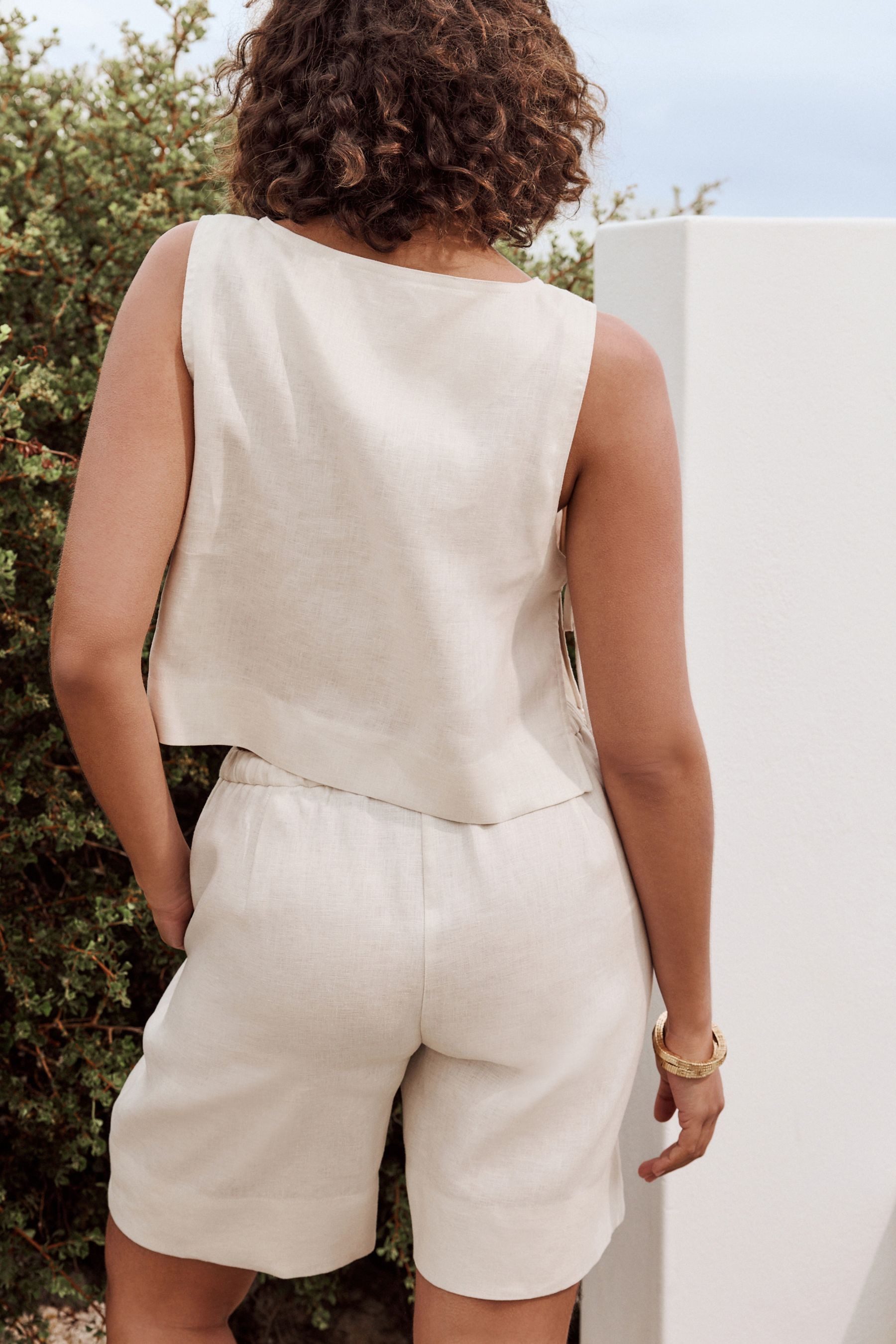 Next Bermudas Bermuda-Shorts aus 100 % Leinen (1-tlg)