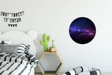 MuchoWow Wandsticker Sternenhimmel - Nacht - Weltraum (1 St), Tapetenkreis für Kinderzimmer, Tapetenaufkleber, Rund, Wohnzimmer