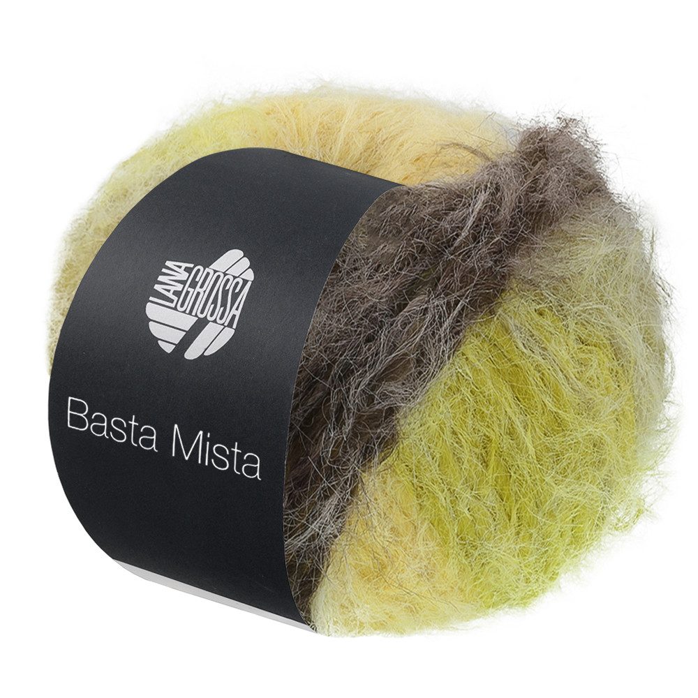 LANA GROSSA BASTA MISTA Häkelwolle, 100 m (Fake Fur Look mit attraktivem Franseneffekt), 50 g