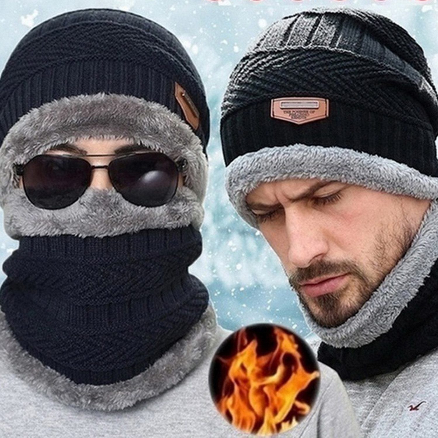 Coonoor Mütze & Schal Wintermütze, Multifunktionstuch und Touchscreen Hands günstig online kaufen