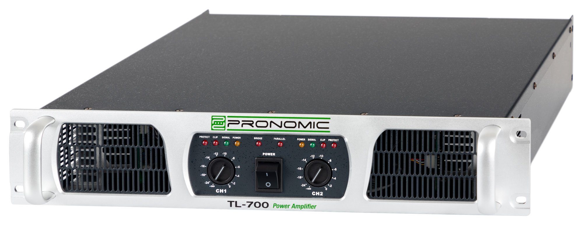 Pronomic TL-700 Endstufe Verstärker (Anzahl Kanäle: 2, 3200 W, Stereo-Leistungsverstärker mit 2x 1600 Watt an 2 Ohm)