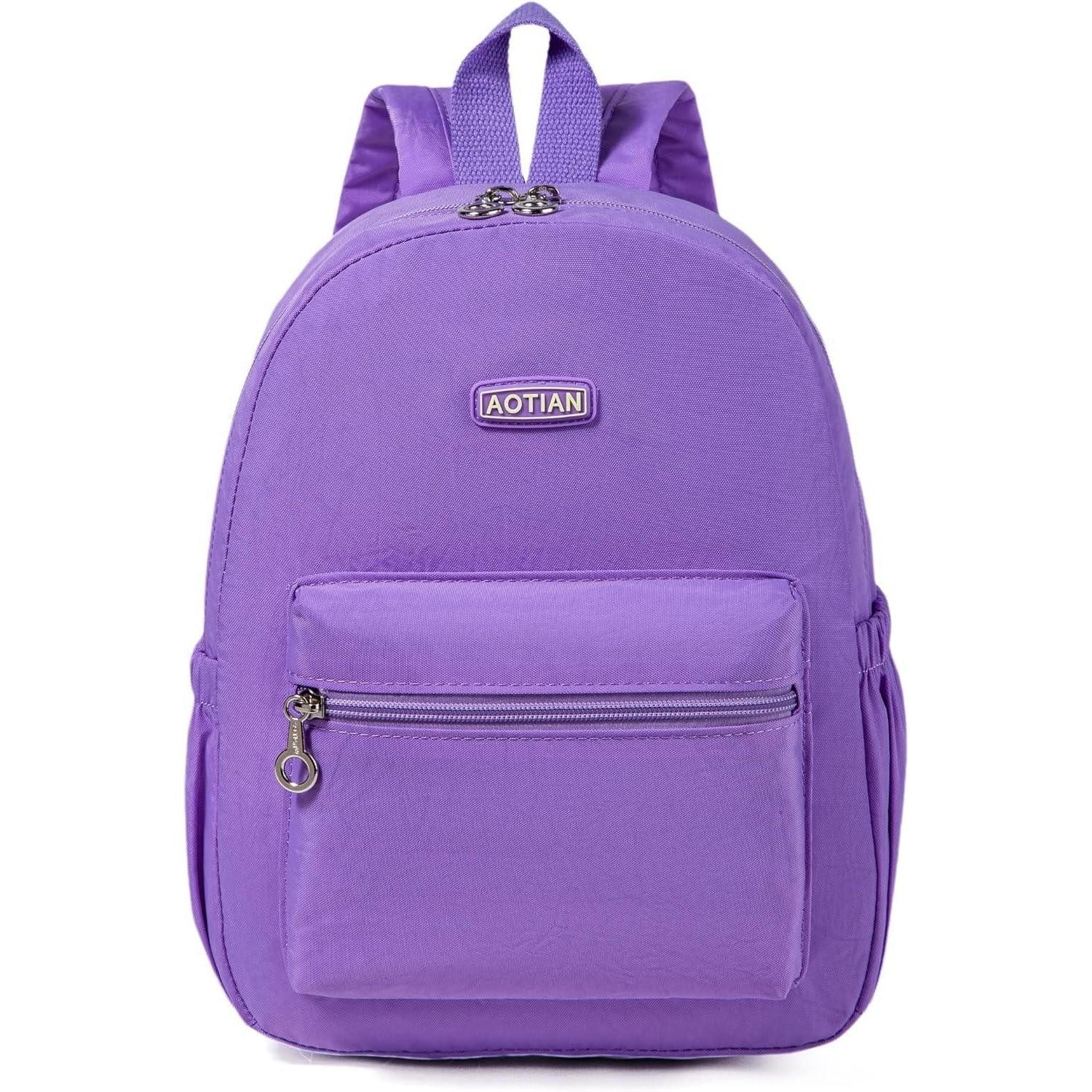 LuxusKollektion Minirucksack Rucksack Mini Damen Leicht Klein Schultertasche Daypack 7L Hellviolett