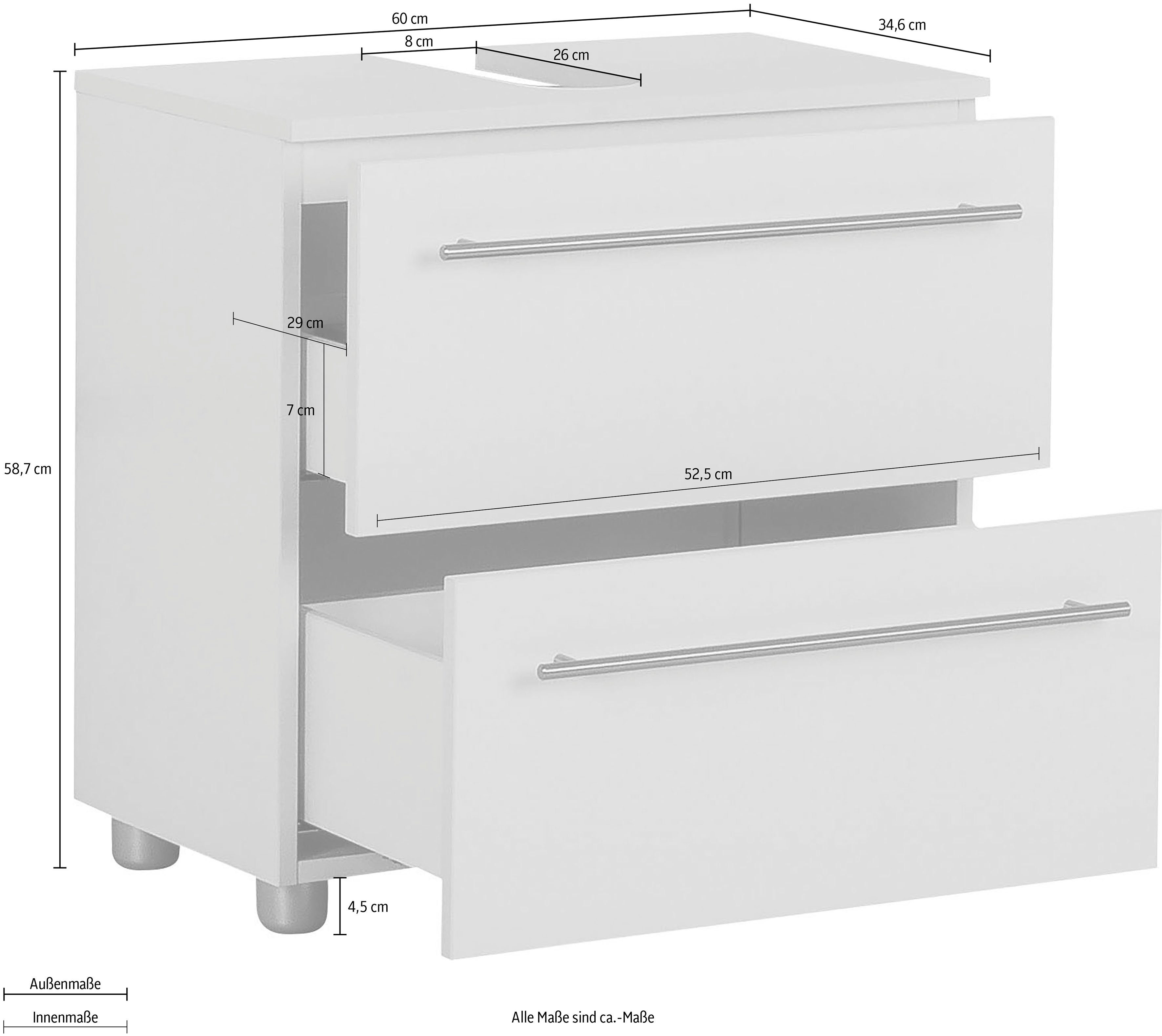 Bern basalt OPTIFIT | Waschbeckenunterschrank basalt