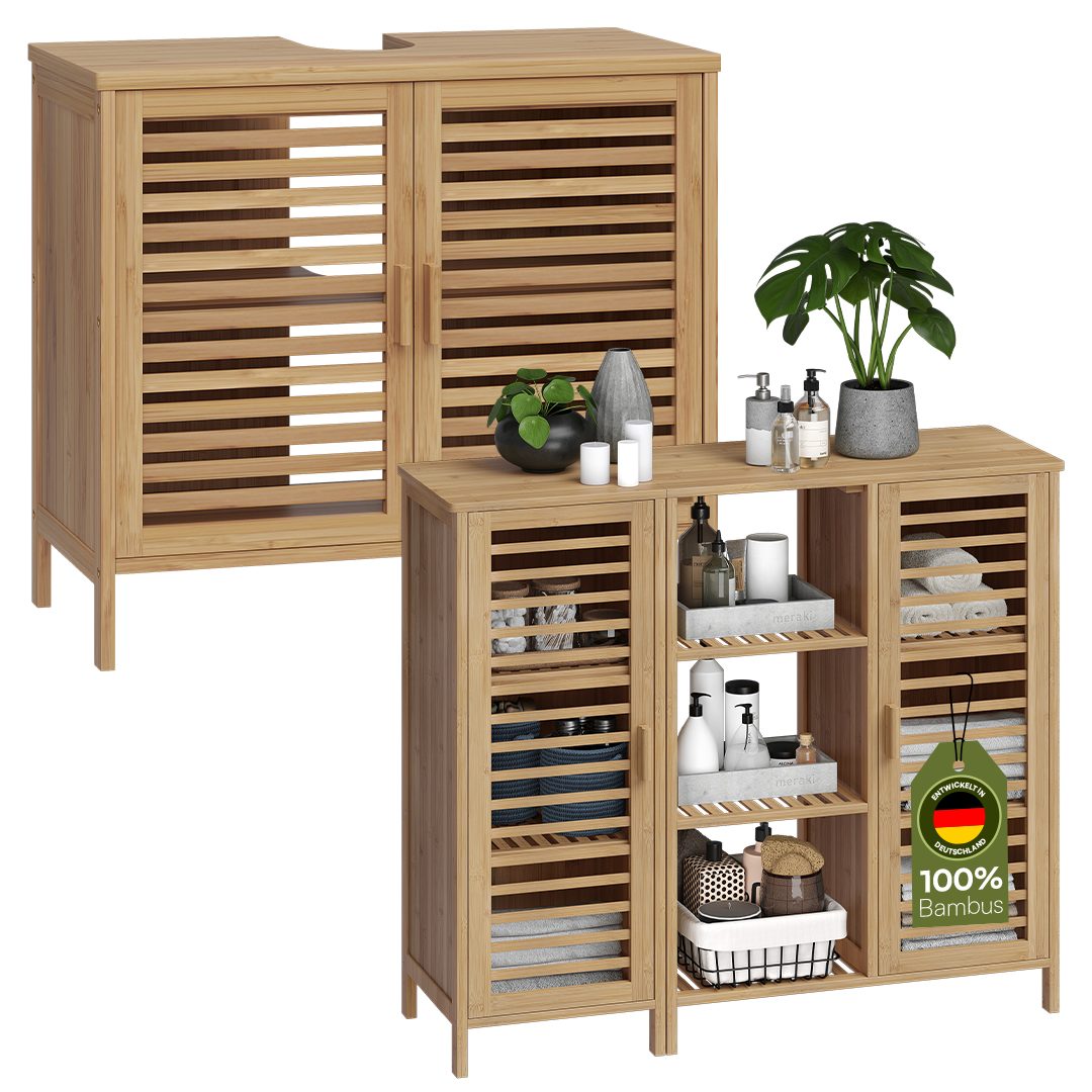 Bellamio Badmöbel-Set Newa, (2er-Set, 1x Waschbeckenunterschrank, günstig online kaufen