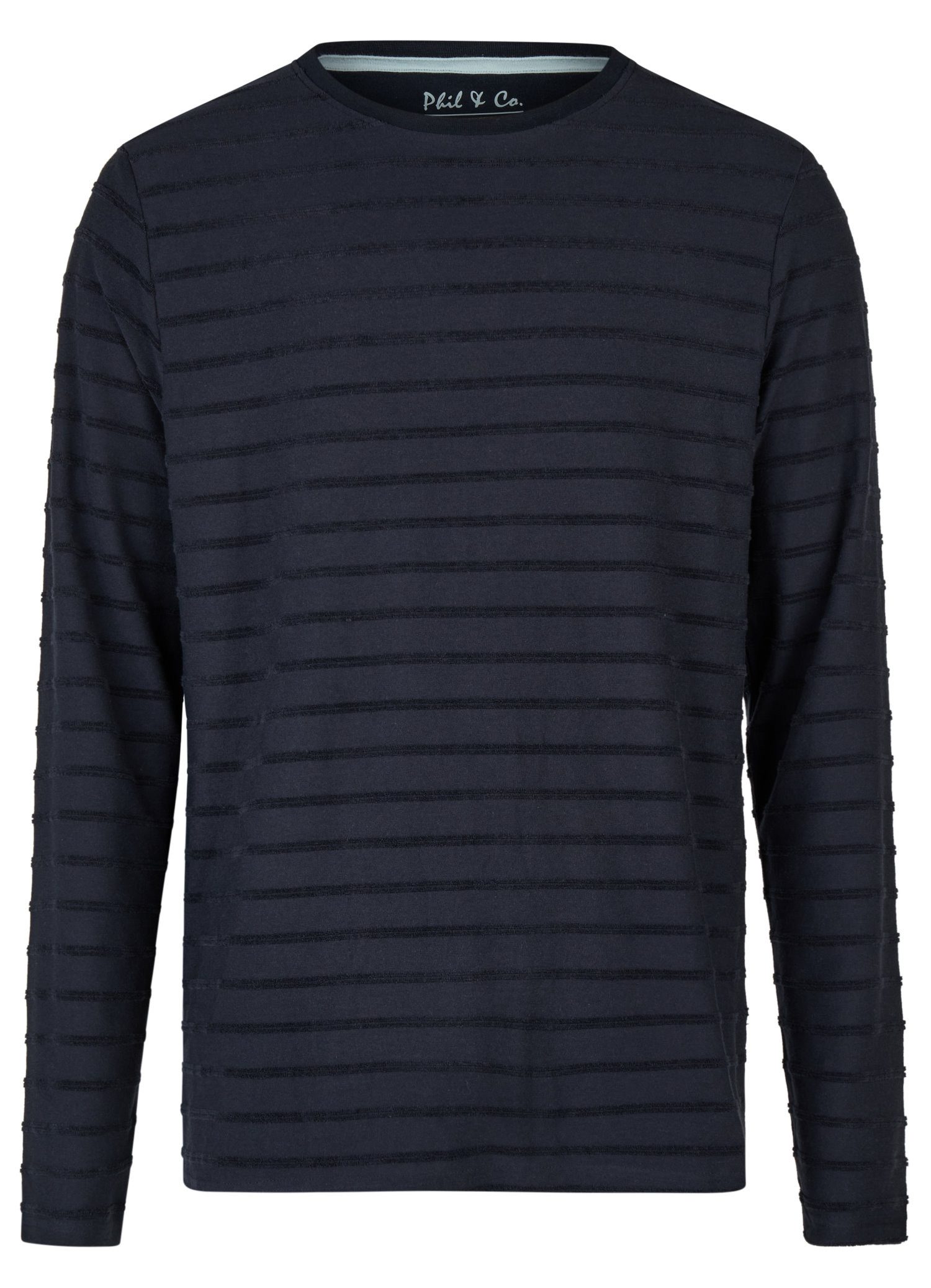 Pyjamaoberteil Herren Pyjamashirt mit langem Arm