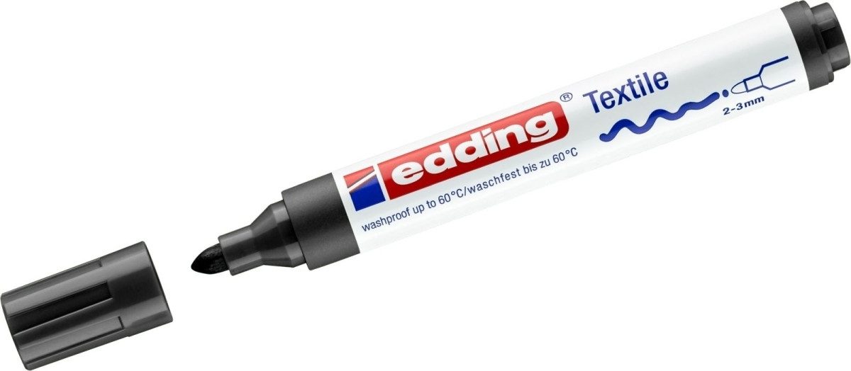 edding Permanentmarker Textilmarker edding 4500 creative Rundspitze 2-3mm schwarz