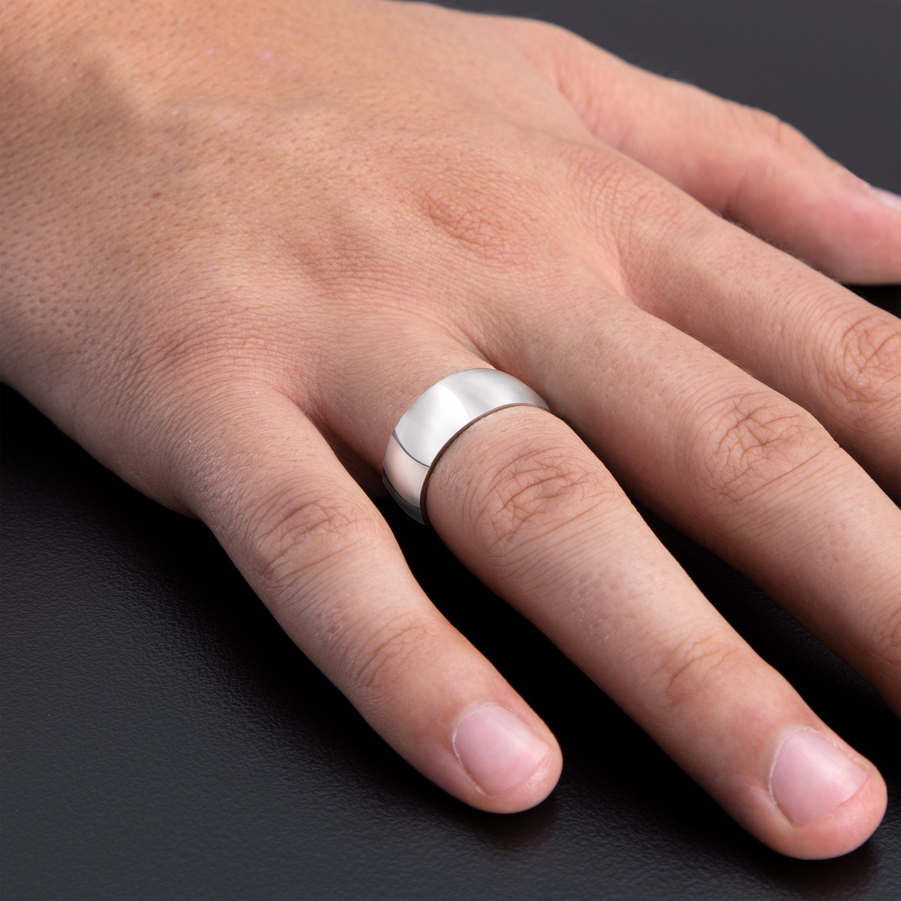 aus Fingerring und breit · für 10 meditoys Silber meditoys Ring poliert Damen Edelstahl Herren · Bandring mm ·