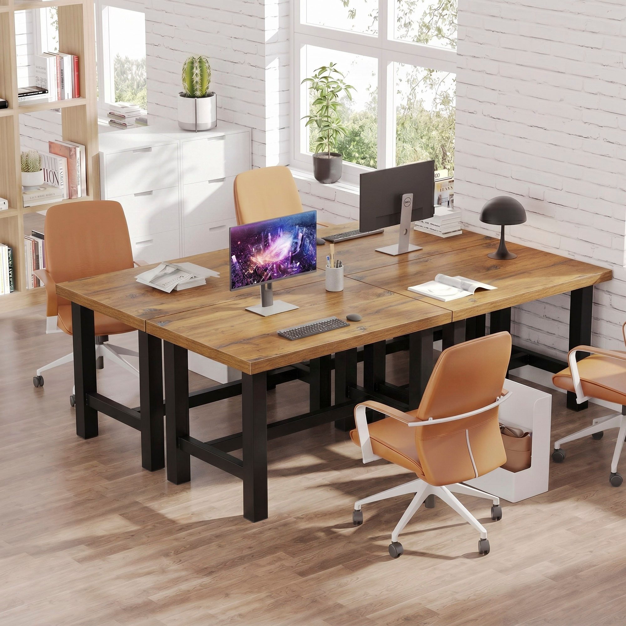 DUBI Möbel Schreibtisch THOR, Extrem stabiler Home Office Tisch in 120 oder 160 cm