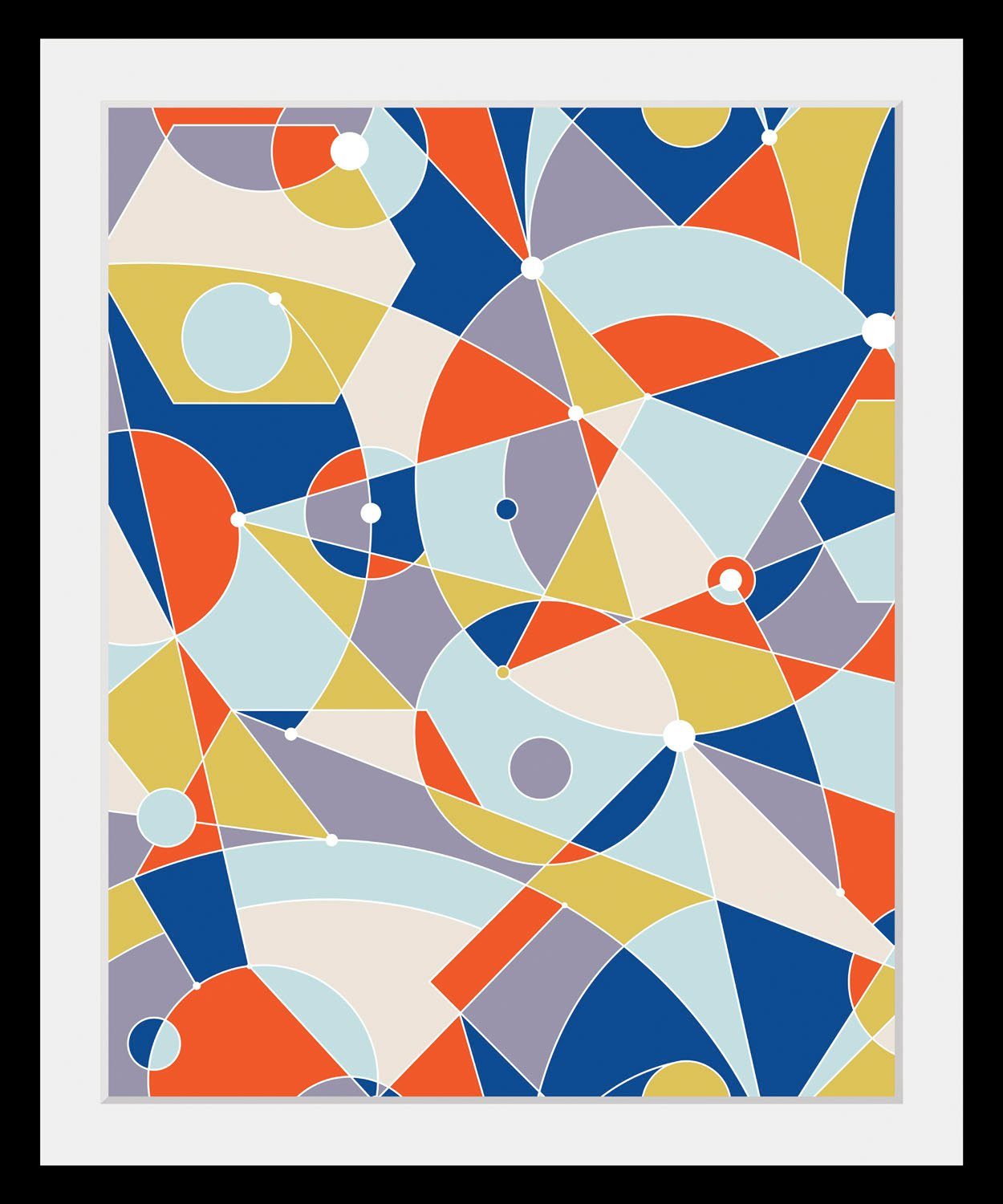 queence Bild Selena, Abstrakt, Figuren, Kunst, Zeichen (1 St), HD Premium Poster-Druck inkl. Holzrahmen. € 29,85